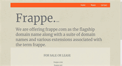 Desktop Screenshot of frappe.com