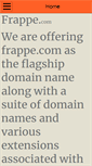 Mobile Screenshot of frappe.com