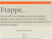 Tablet Screenshot of frappe.com